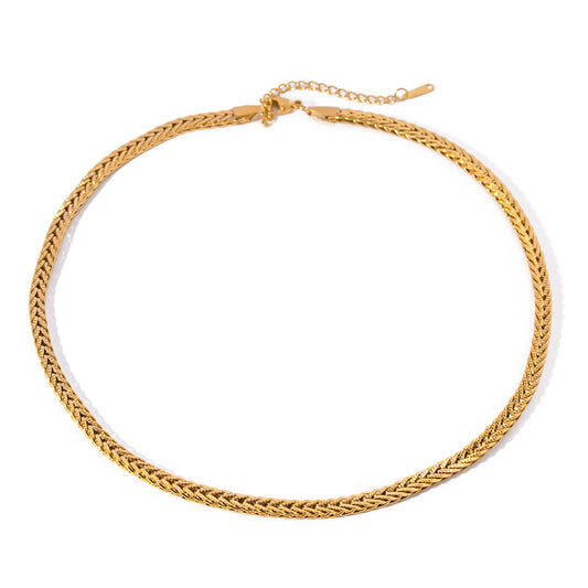Κολιέ Aurelia Chain, κοντινή λήψη επιχρύσωματος PVD