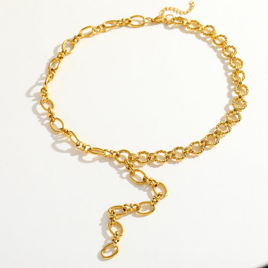 Κολιέ Eden Chain, κοντινή λήψη επίστρωσης PVD