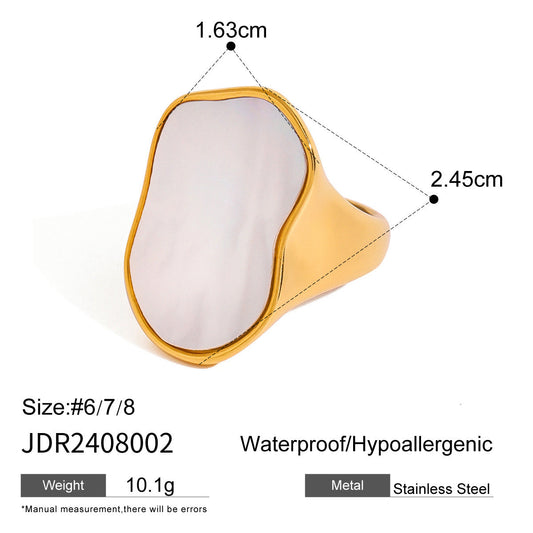Δαχτυλίδι Aurora twisted band, κοντινή λήψη