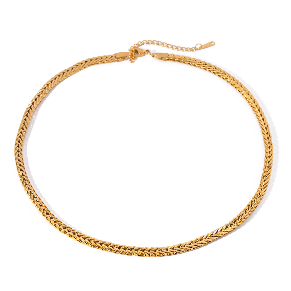 Κολιέ Aurelia Chain, κοντινή λήψη επιχρύσωματος PVD