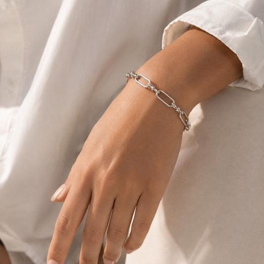 Βραχιόλι Alessia Hand Chain twisted χρυσό, επιχρυσωμένο
