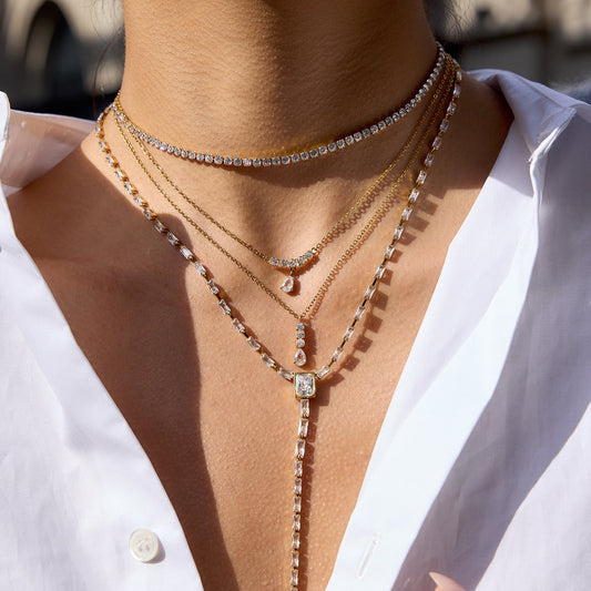 Κολιέ Celeste Choker, κοντινή λήψη επίστρωσης PVD