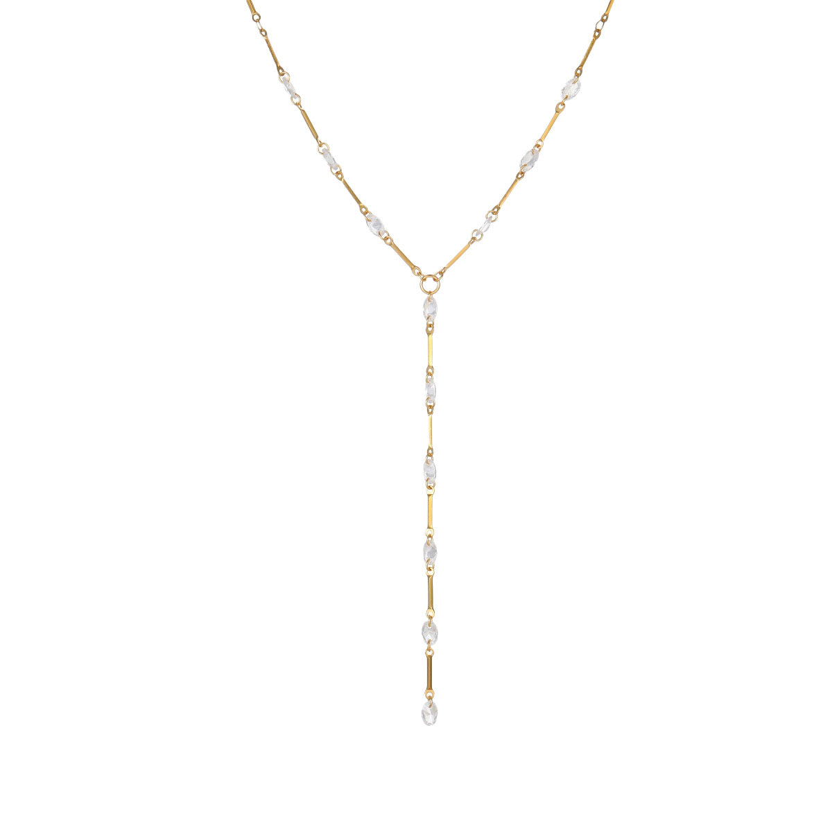 Κολιέ Mirketa Tie Chain φορεμένο