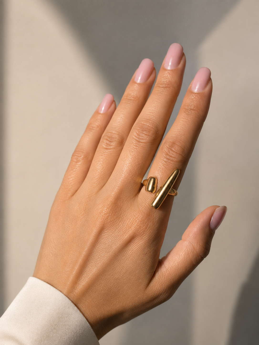 Δαχτυλίδι Adeline με λουλούδι χρυσό, επιχρυσωμένο 18Κ